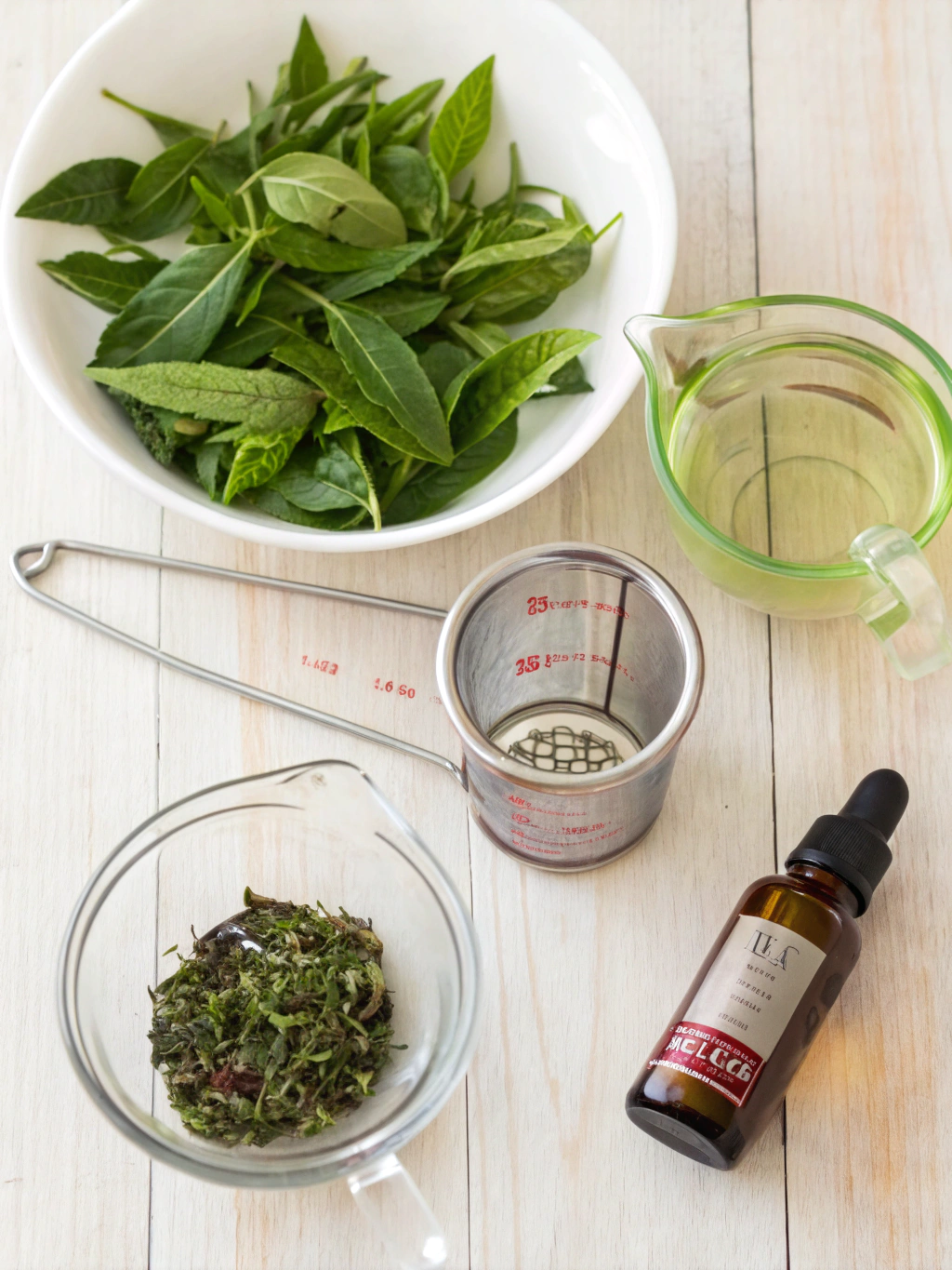 green tea shot ingredients preparing steps
