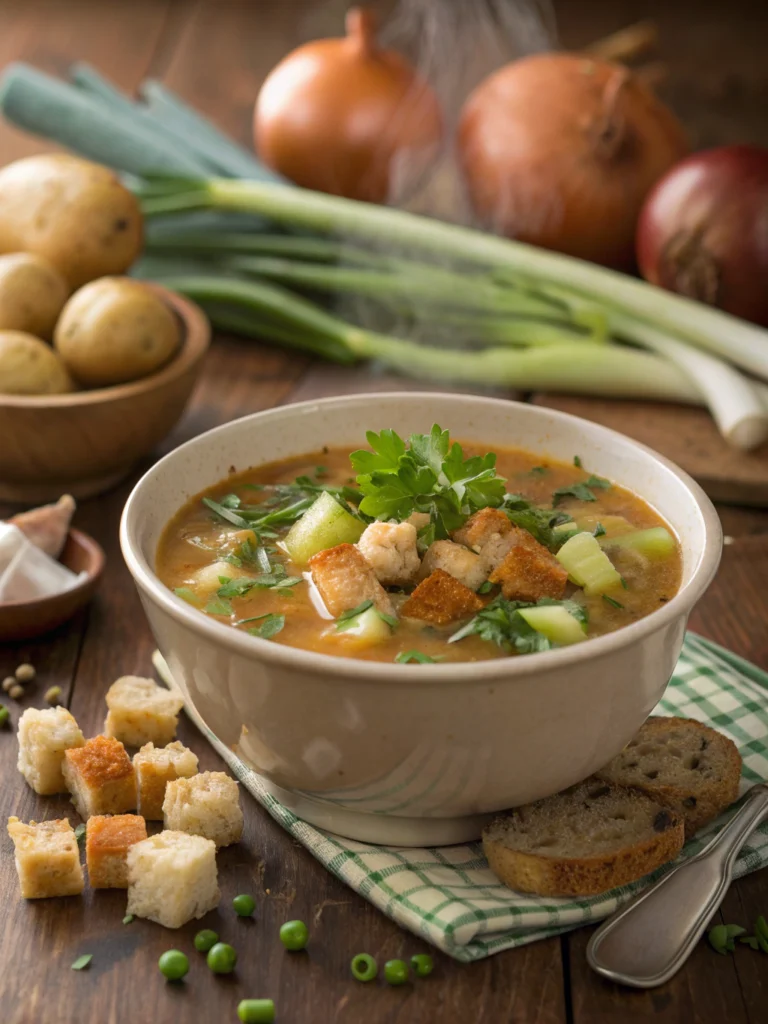 Traditional Cock Leekie Soup Recipe