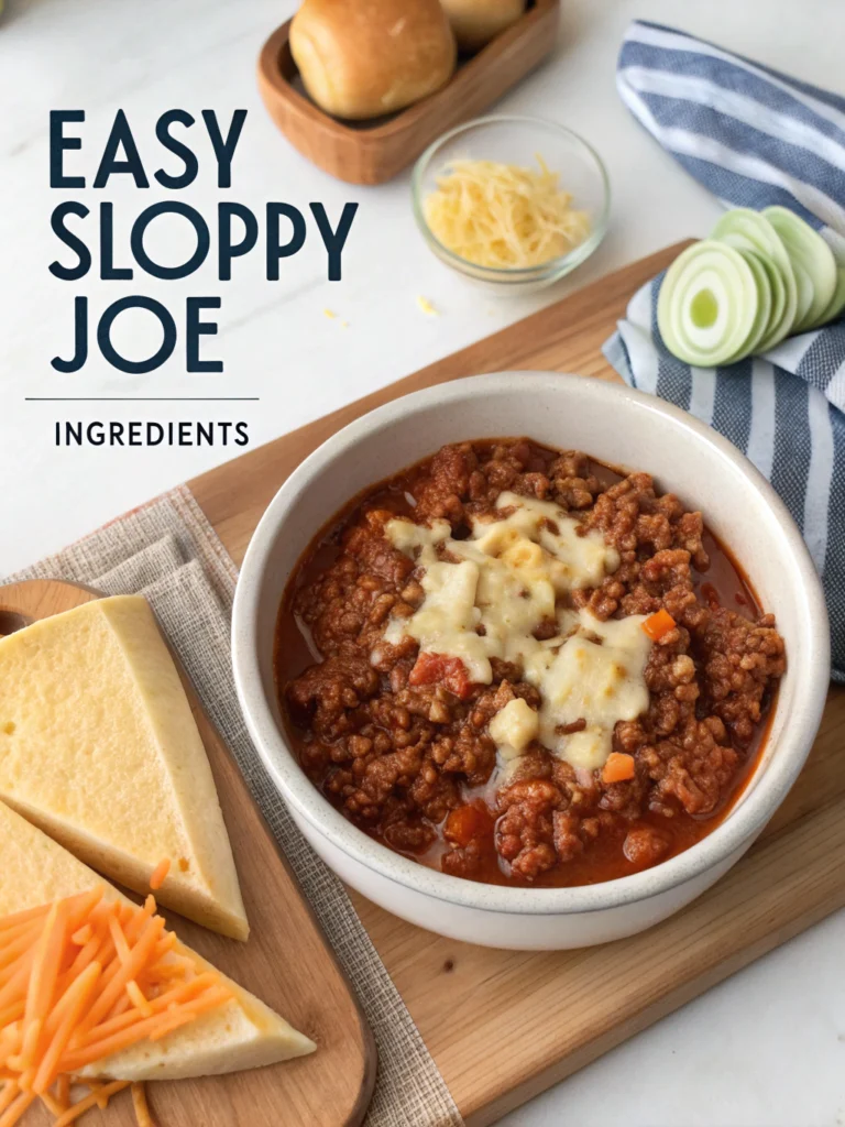Easy Sloppy Joe Recipe 3 Ingredients