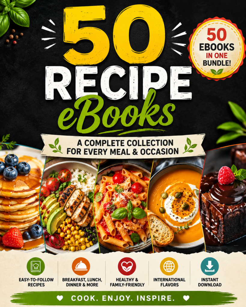 50 Delicious Recipe eBooks Collection